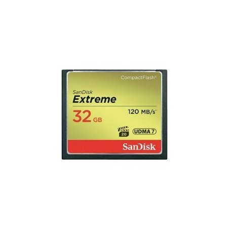 SanDisk Extreme 32GB CompactFlash Memory Card 120MBs