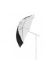 Umbrella All In One 99cm Silver/White