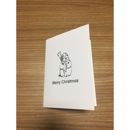 Ice White Linen Effect Cut Corner Christmas Folder 6x4 Landscape per 100