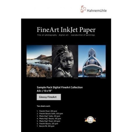 Hahnemühle Trial Pack Glossy FineArt A3+ x 16 Sheets