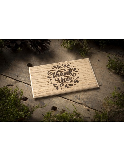 Wooden oak business cards 90x50mm